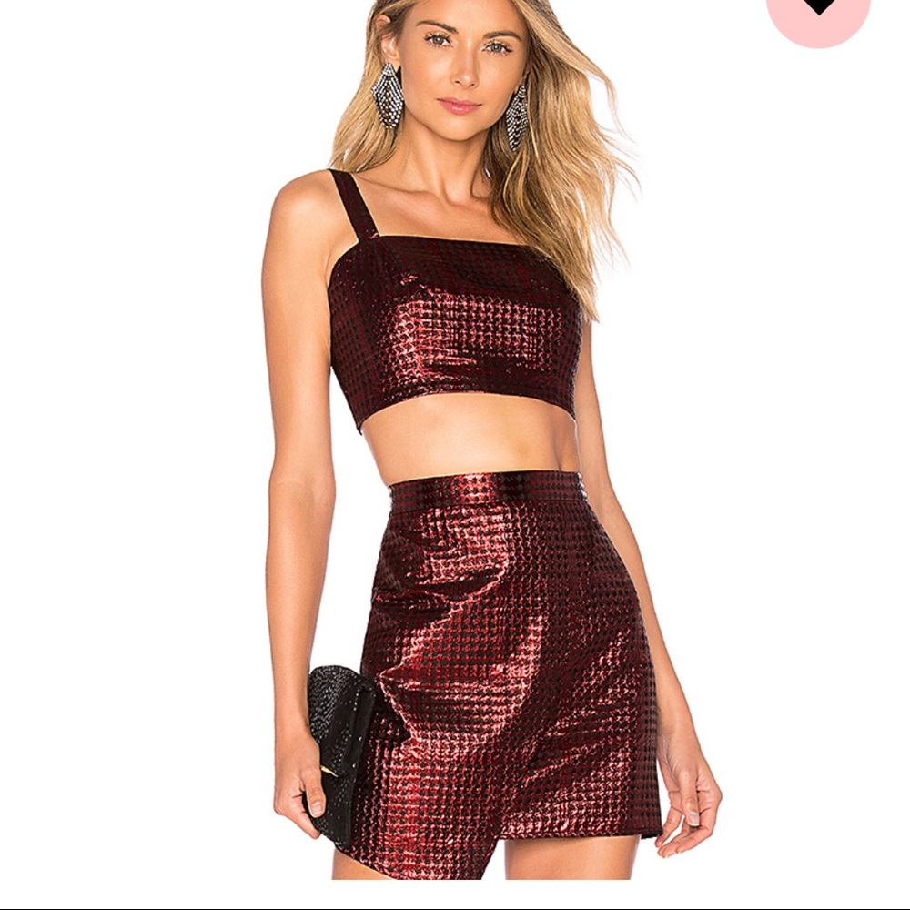 REVOLVE NBD brand new maroon crop top